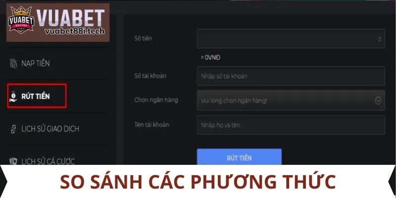 So sánh các phương thức